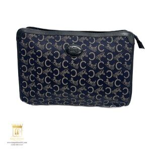 Céline Monogram Canvas Pouch